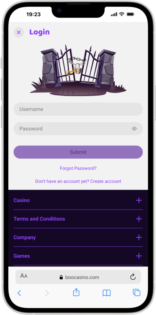 Boo Casino login